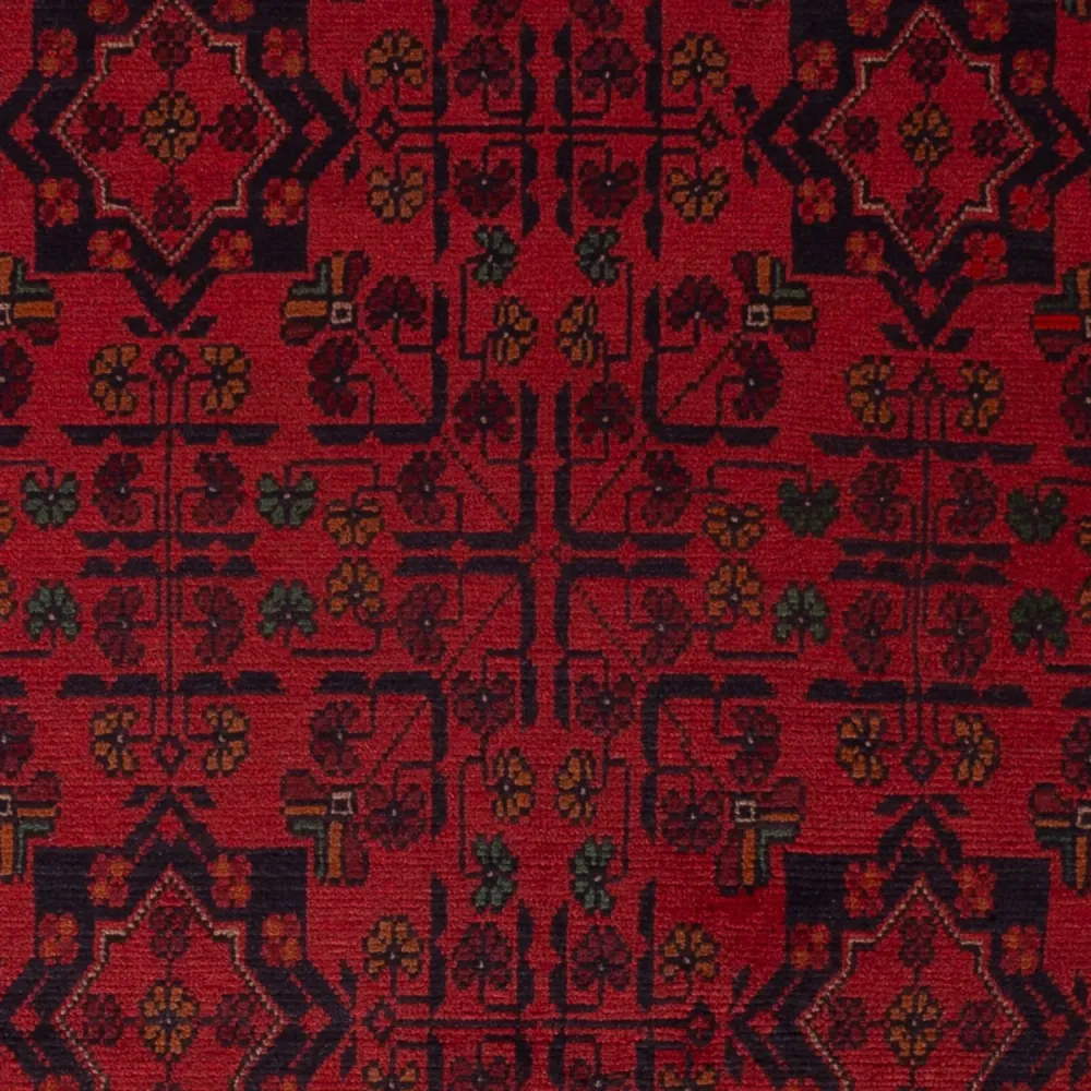Afghanske tepper - Kunduz - 196 x 120 cm - rød