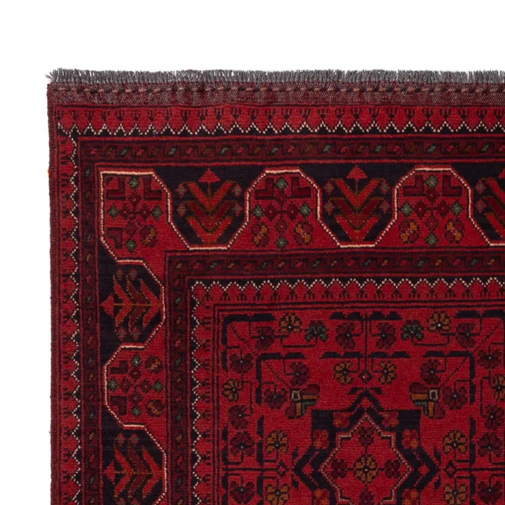 Afghanske tepper - Kunduz - 196 x 120 cm - rød