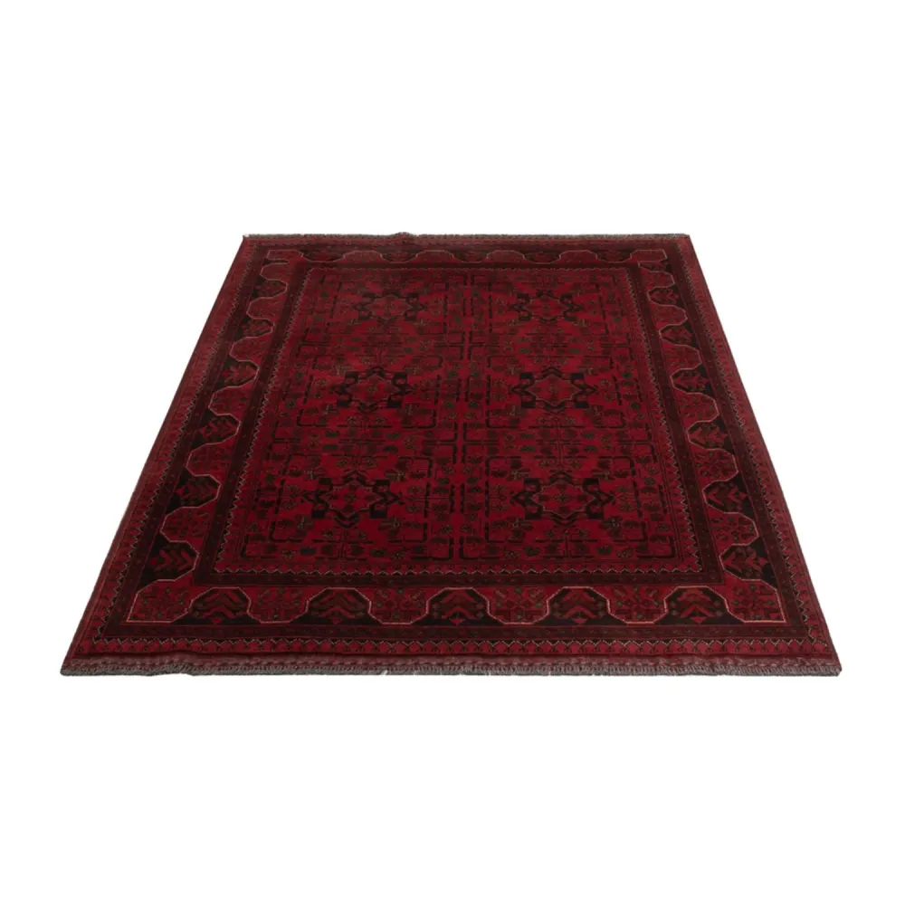 Afghanske tepper - Kunduz - 196 x 120 cm - rød