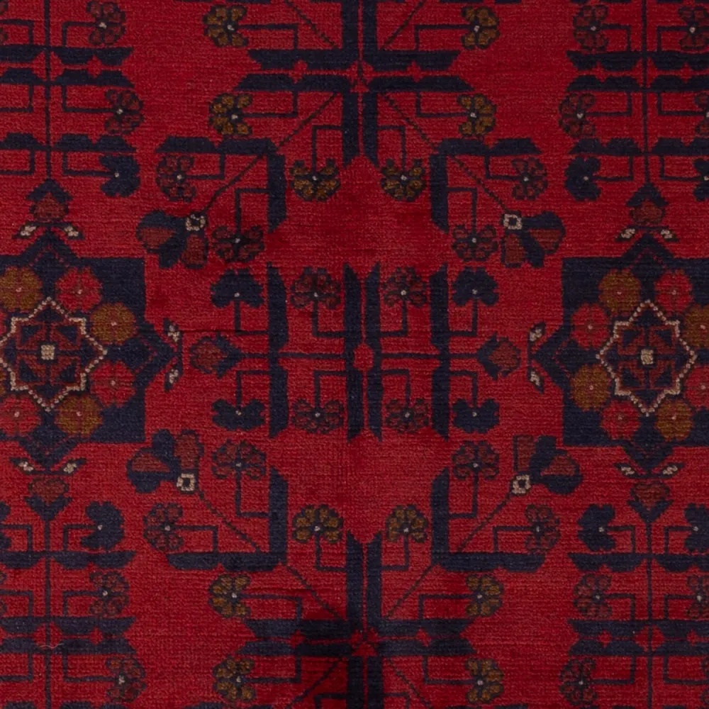 Afghanske tepper - Kunduz - 196 x 121 cm - mørk rød