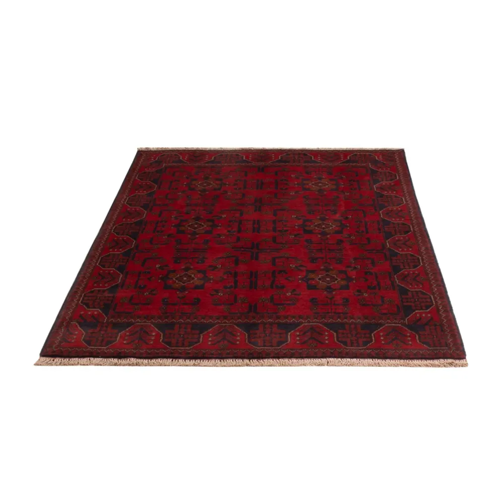 Afghanske tepper - Kunduz - 196 x 121 cm - mørk rød