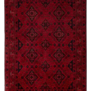 Afghanske tepper - Kunduz - 196 x 124 cm - rød