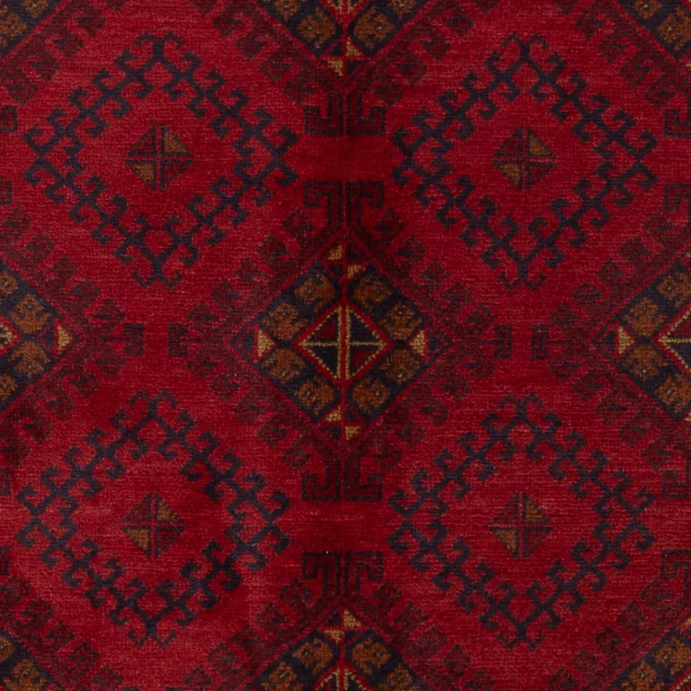 Afghanske tepper - Kunduz - 196 x 125 cm - mørk rød