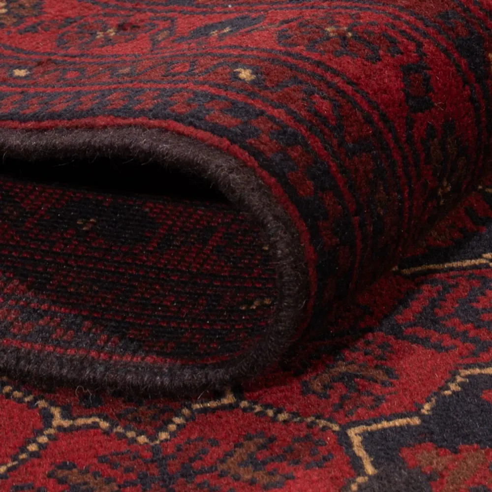Afghanske tepper - Kunduz - 196 x 126 cm - mørk rød