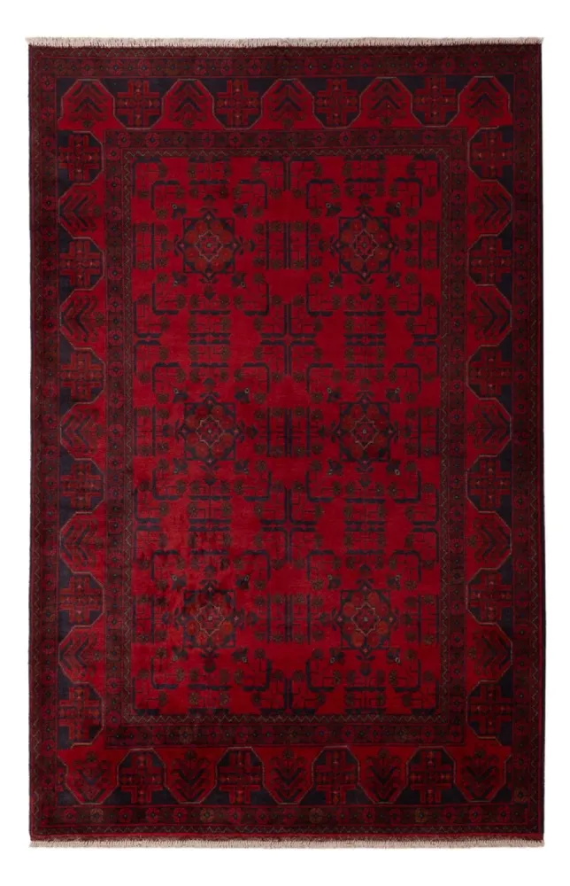 Afghanske tepper - Kunduz - 196 x 127 cm - rød