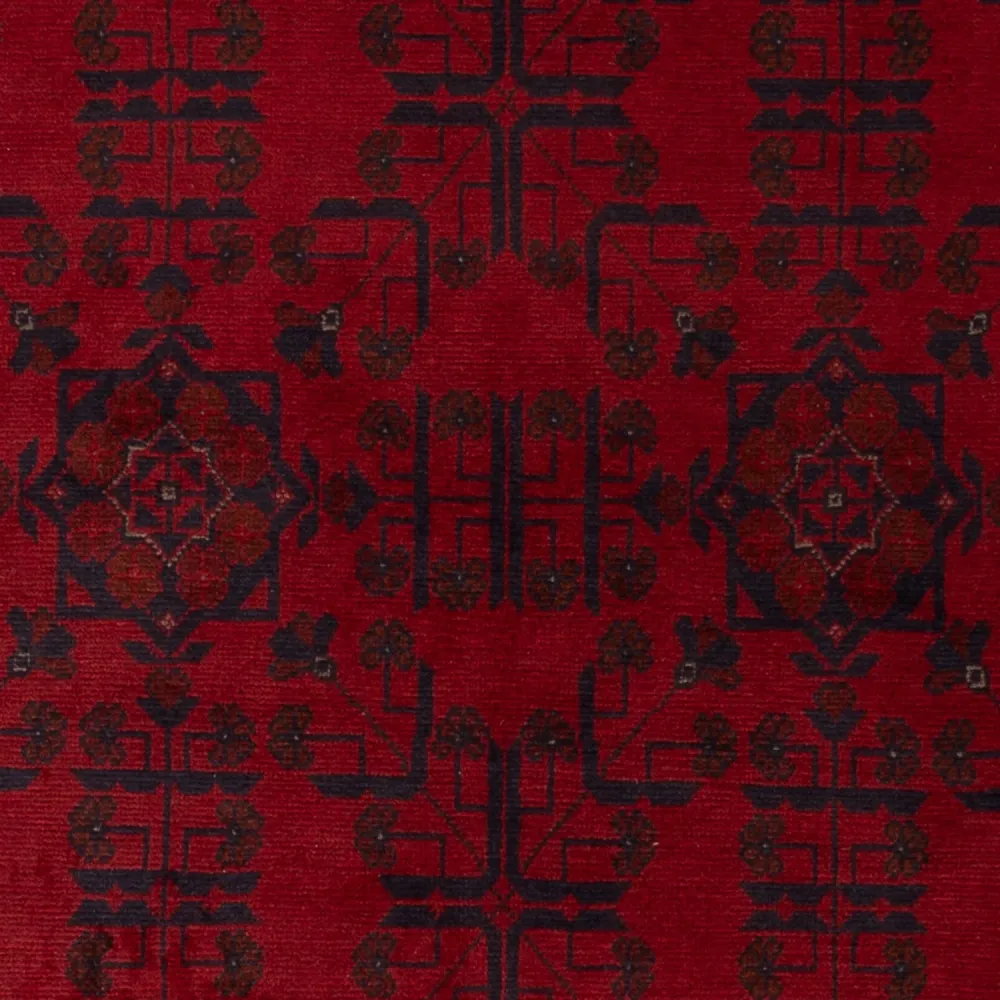 Afghanske tepper - Kunduz - 196 x 127 cm - rød
