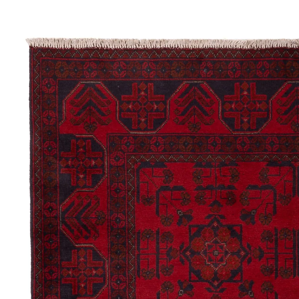 Afghanske tepper - Kunduz - 196 x 127 cm - rød