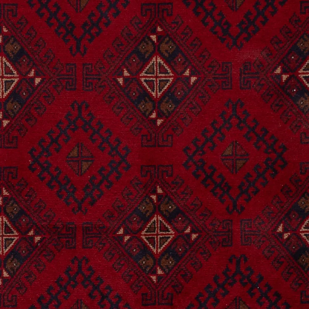 Afghanske tepper - Kunduz - 196 x 129 cm - mørk rød