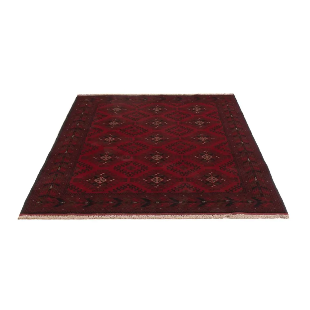 Afghanske tepper - Kunduz - 196 x 129 cm - mørk rød