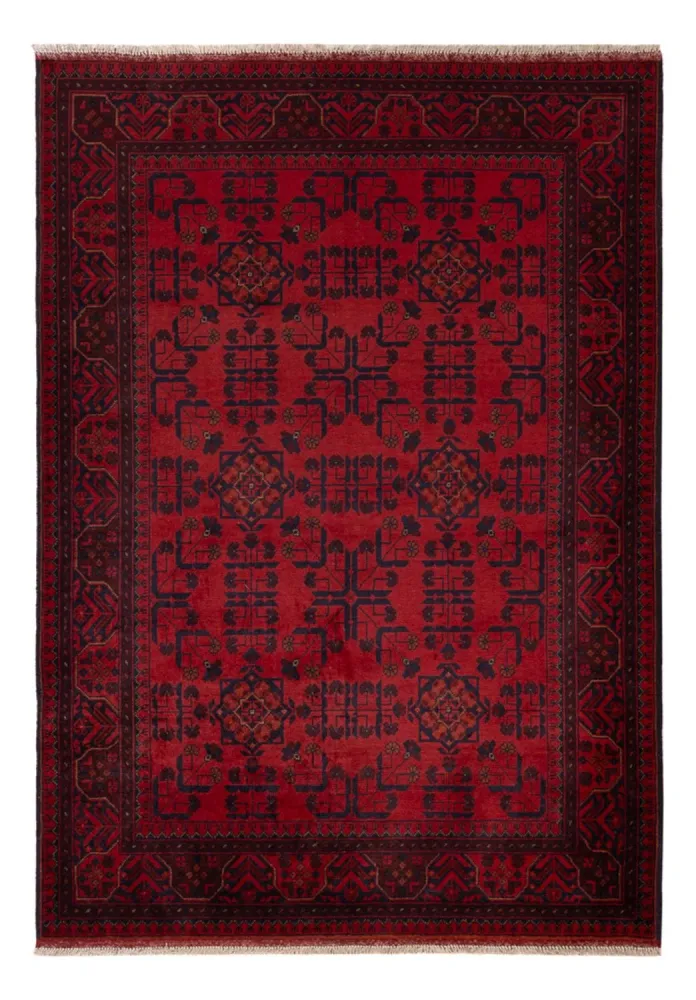 Afghanske tepper - Kunduz - 196 x 130 cm - rød