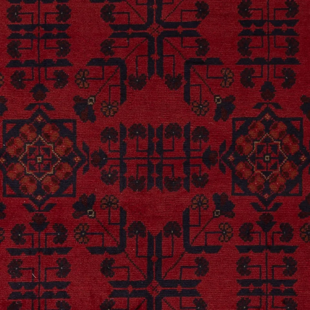 Afghanske tepper - Kunduz - 196 x 130 cm - rød