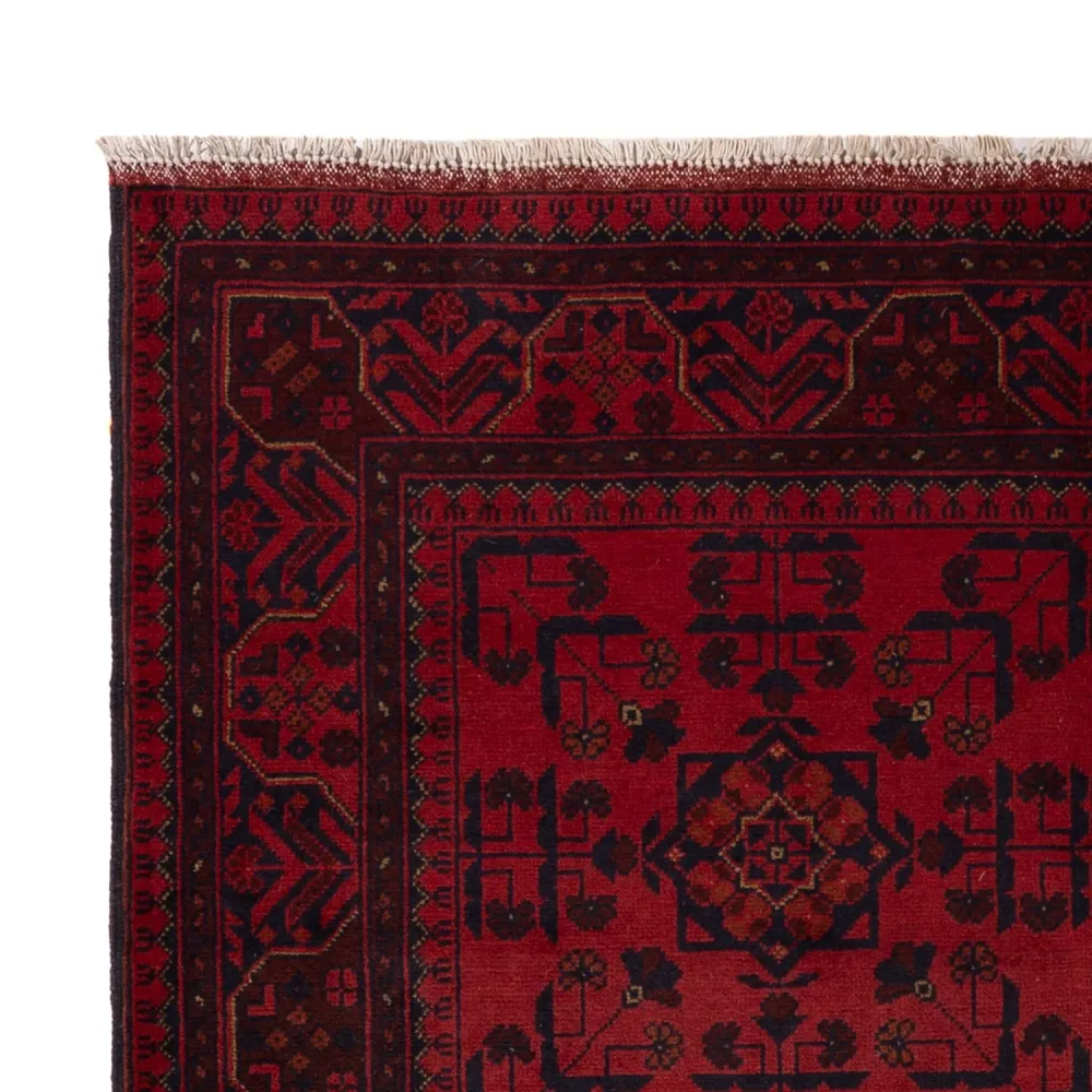 Afghanske tepper - Kunduz - 196 x 130 cm - rød