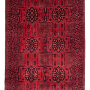 Afghanske tepper - Kunduz - 196 x 130 cm - rød