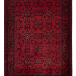 Afghanske tepper - Kunduz - 196 x 130 cm - rød