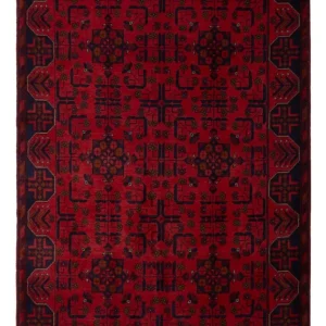 Afghanske tepper - Kunduz - 196 x 130 cm - mørk rød