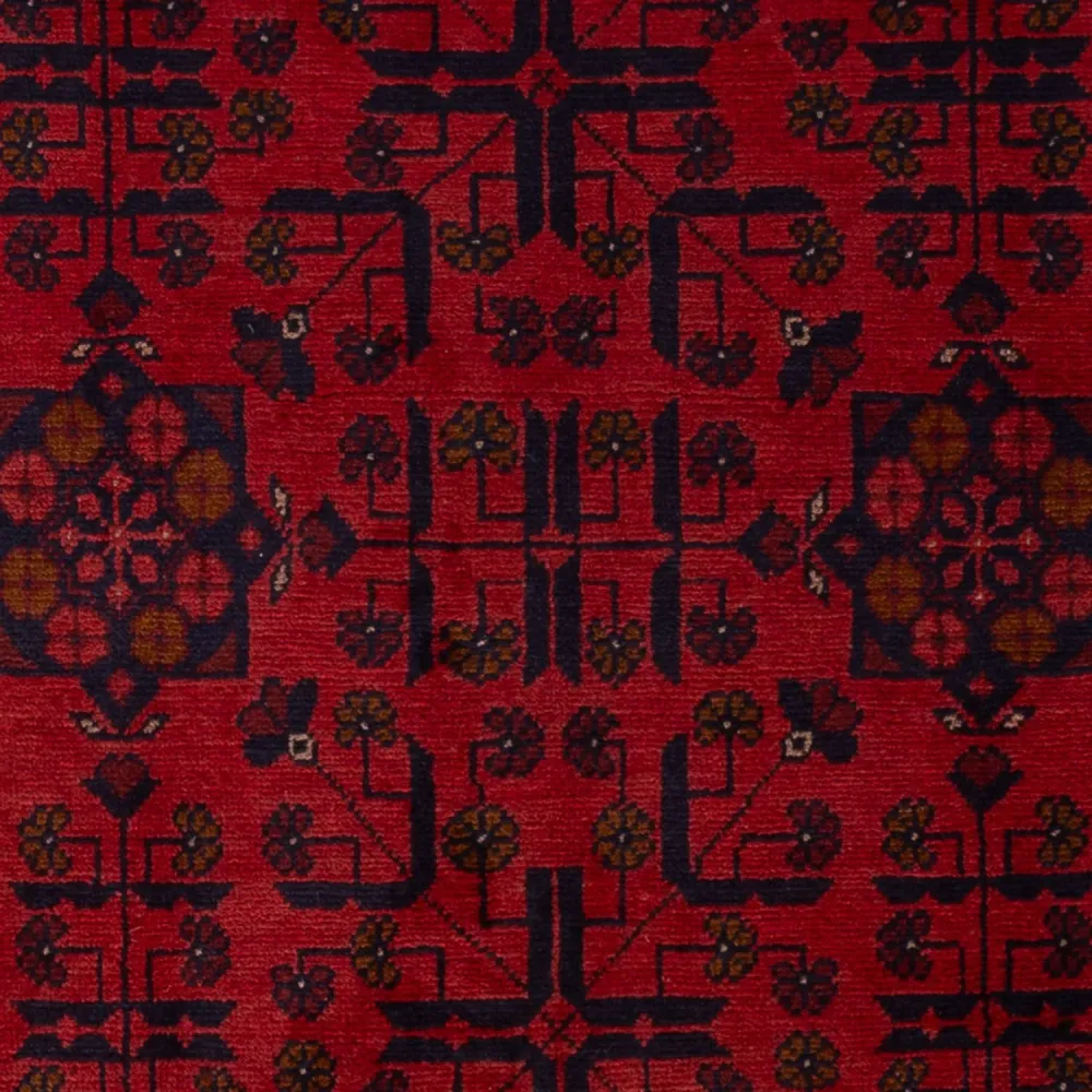 Afghanske tepper - Kunduz - 196 x 130 cm - mørk rød