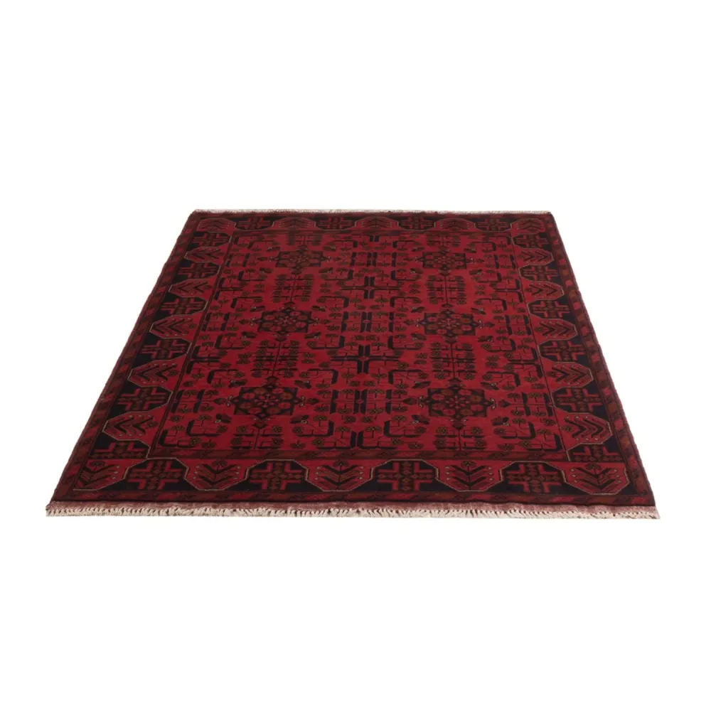 Afghanske tepper - Kunduz - 196 x 130 cm - mørk rød