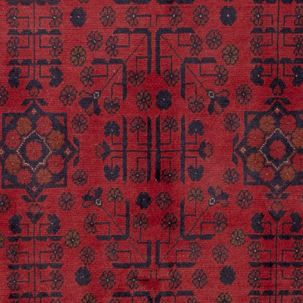 Afghanske tepper - Kunduz - 196 x 148 cm - rød