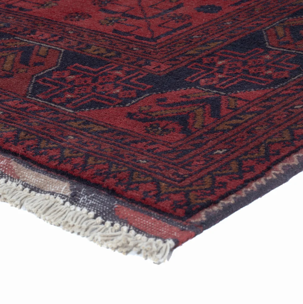 Afghanske tepper - Kunduz - 196 x 148 cm - rød