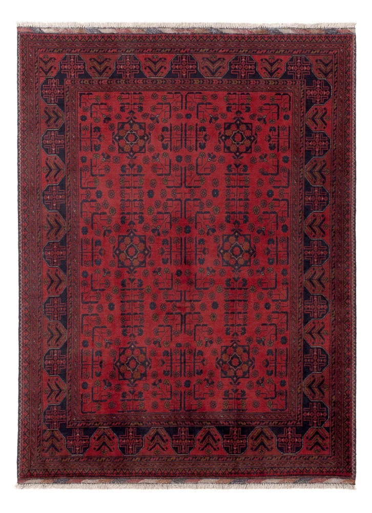 Afghanske tepper - Kunduz - 196 x 148 cm - rød