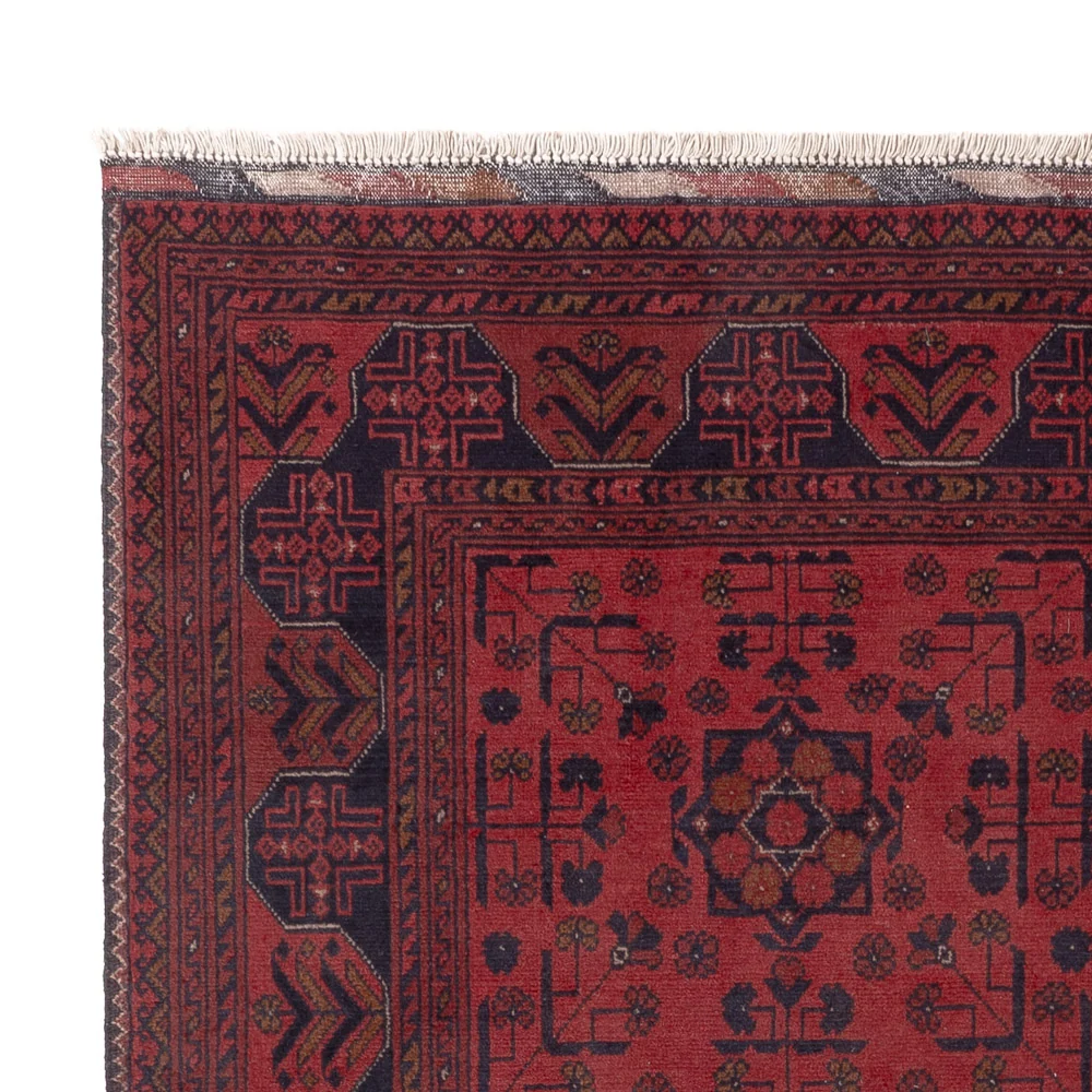 Afghanske tepper - Kunduz - 196 x 148 cm - rød