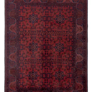 Afghanske tepper - Kunduz - 196 x 149 cm - rød