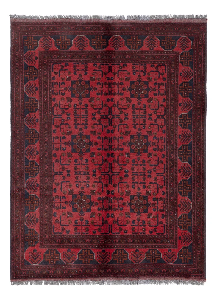 Afghanske tepper - Kunduz - 196 x 150 cm - rød