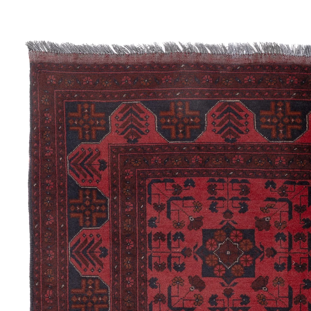 Afghanske tepper - Kunduz - 196 x 150 cm - rød