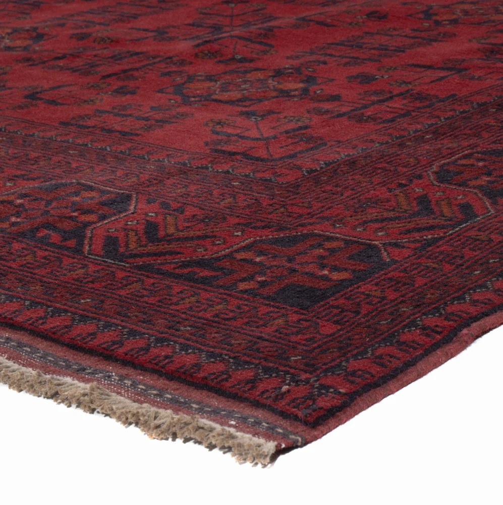 Afghanske tepper - Kunduz - 196 x 150 cm - rød