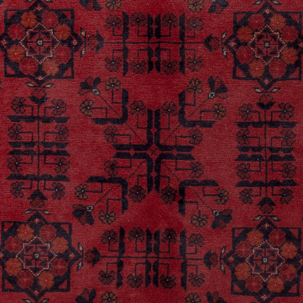 Afghanske tepper - Kunduz - 196 x 150 cm - rød