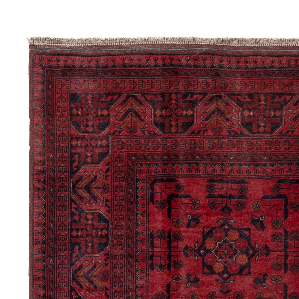 Afghanske tepper - Kunduz - 196 x 150 cm - rød