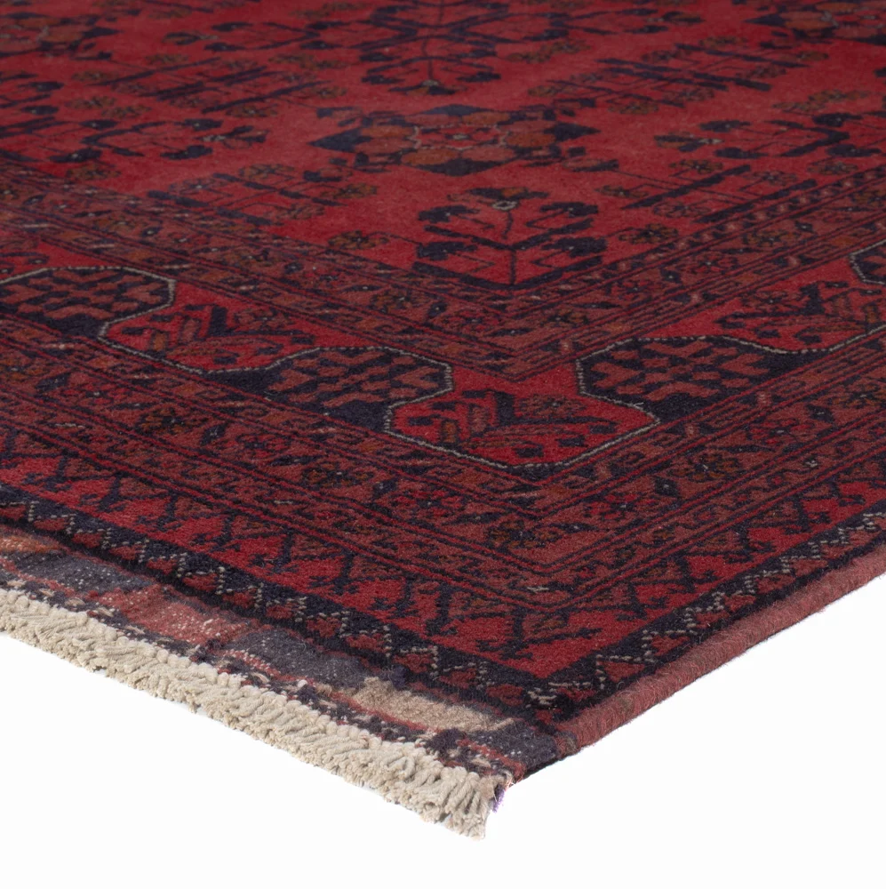 Afghanske tepper - Kunduz - 196 x 151 cm - rød