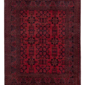 Afghanske tepper - Kunduz - 196 x 151 cm - rød