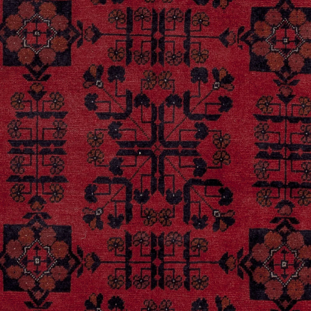 Afghanske tepper - Kunduz - 196 x 151 cm - rød
