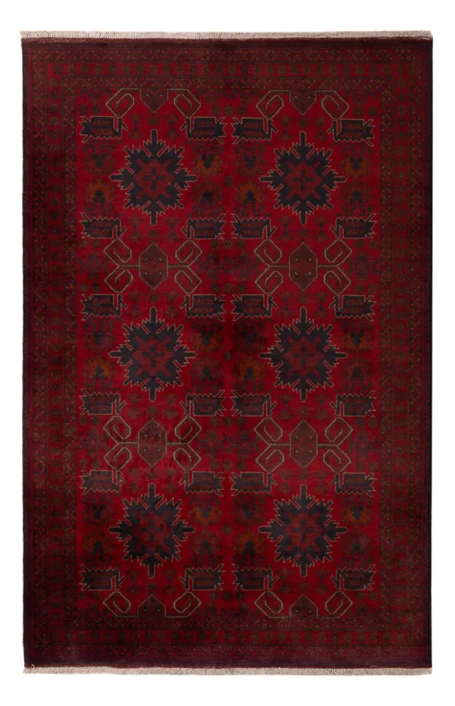 Afghanske tepper - Kunduz - 197 x 125 cm - rød