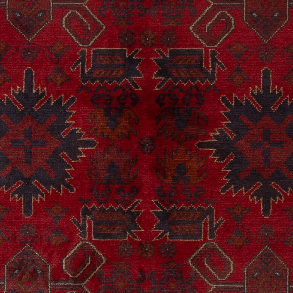 Afghanske tepper - Kunduz - 197 x 125 cm - rød