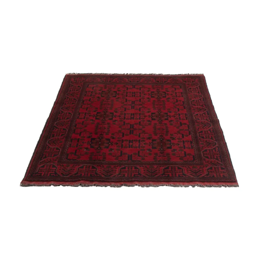 Afghanske tepper - Kunduz - 197 x 125 cm - mørk rød
