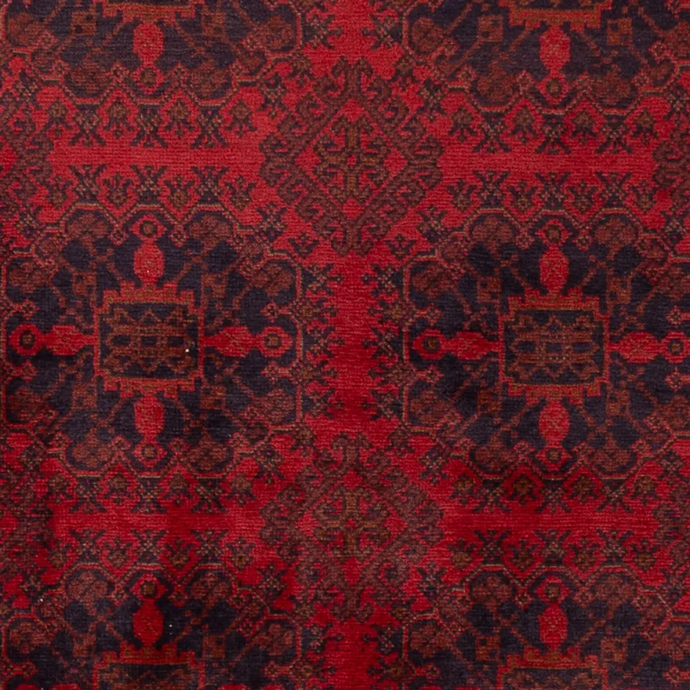 Afghanske tepper - Kunduz - 197 x 127 cm - rød