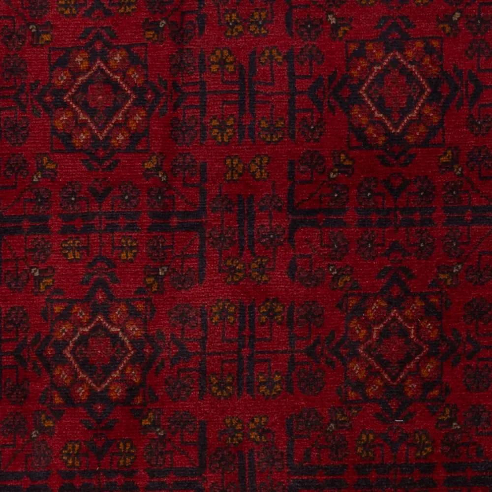 Afghanske tepper - Kunduz - 197 x 127 cm - mørk rød
