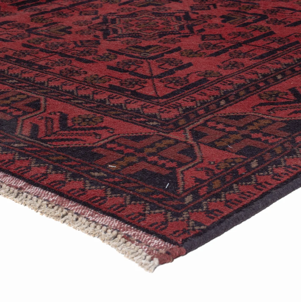 Afghanske tepper - Kunduz - 197 x 146 cm - rød