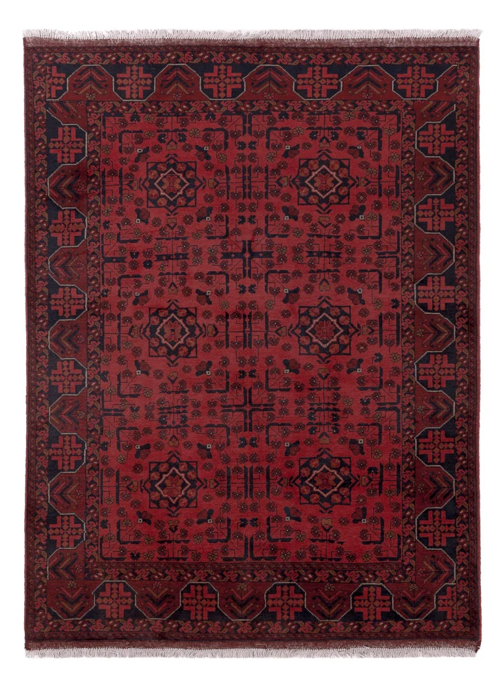 Afghanske tepper - Kunduz - 197 x 147 cm - rød