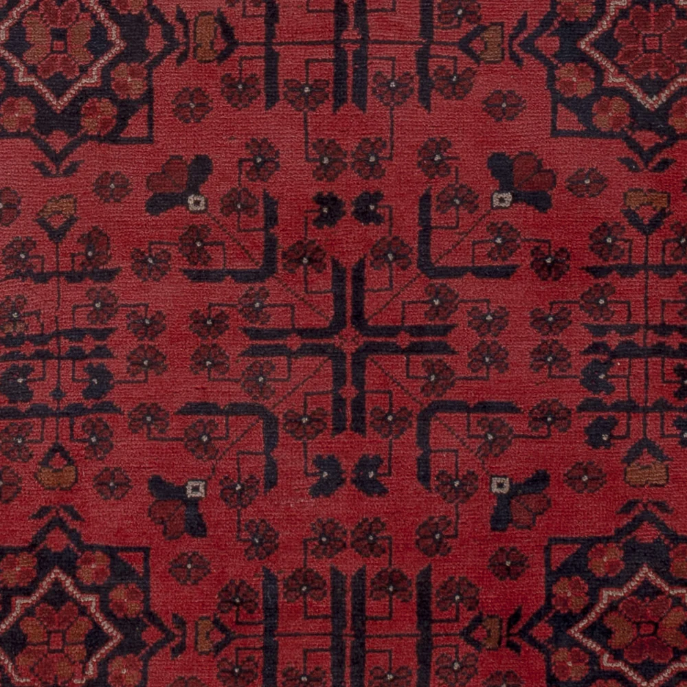 Afghanske tepper - Kunduz - 197 x 147 cm - rød