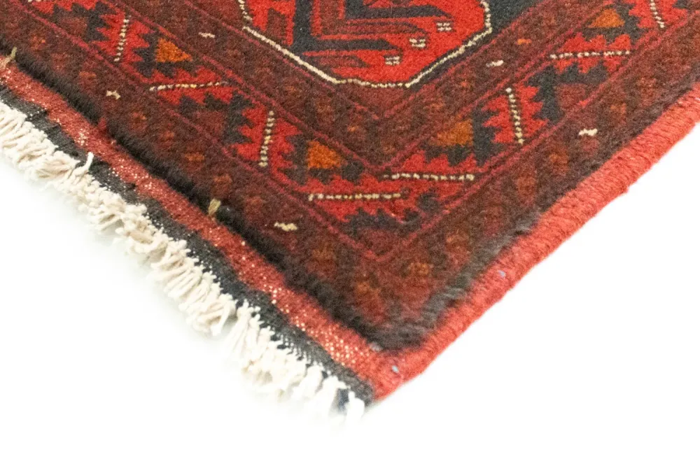 Afghanske tepper - Kunduz - 197 x 149 cm - rød