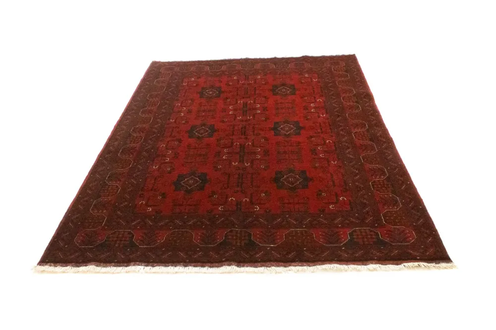 Afghanske tepper - Kunduz - 197 x 149 cm - rød