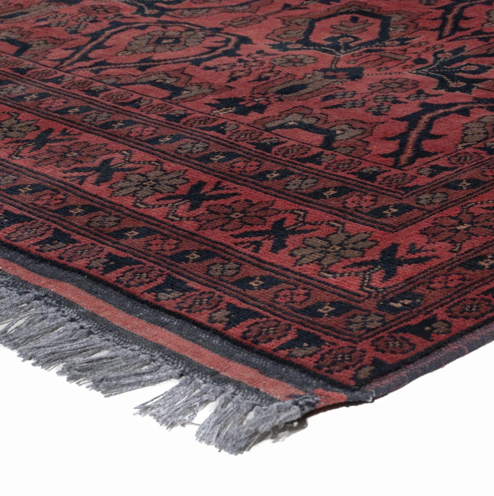 Afghanske tepper - Kunduz - 197 x 150 cm - rød