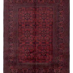 Afghanske tepper - Kunduz - 197 x 151 cm - rød