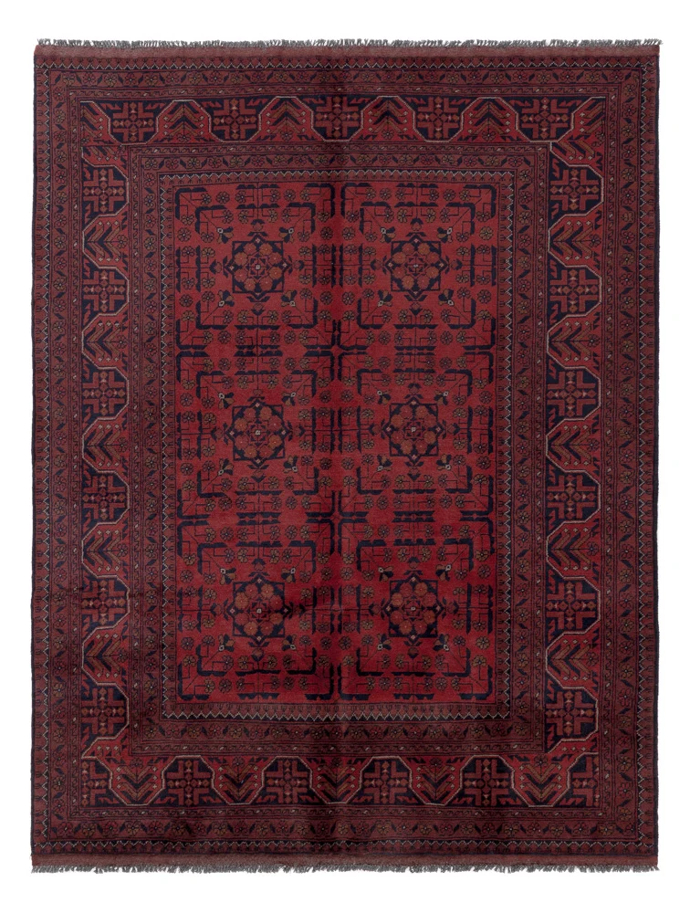 Afghanske tepper - Kunduz - 197 x 151 cm - rød