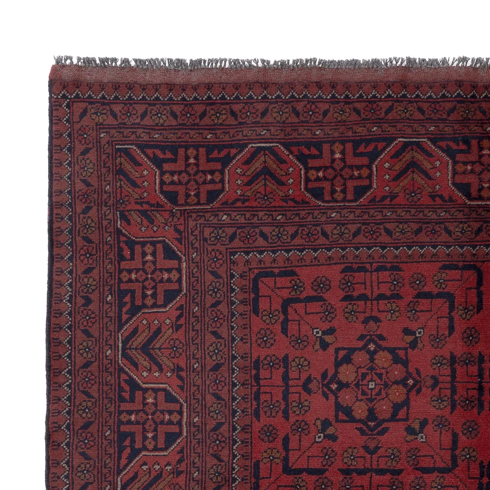 Afghanske tepper - Kunduz - 197 x 151 cm - rød