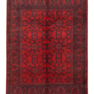 Afghanske tepper - Kunduz - 197 x 151 cm - rød