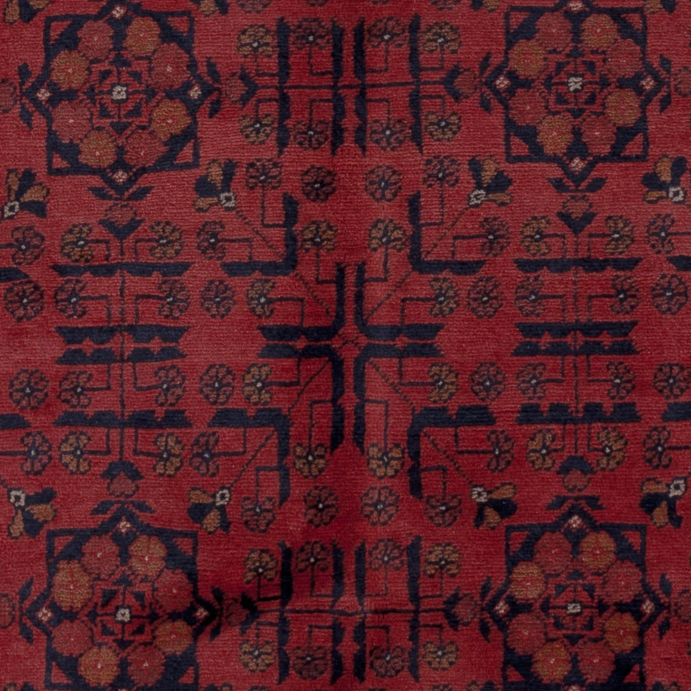 Afghanske tepper - Kunduz - 197 x 151 cm - rød